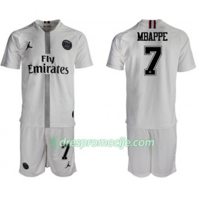 Paris Saint Germain Dres Mbappe 7 Jodan Bijela Dječji Treći 2018/19 Kratkih Rukava